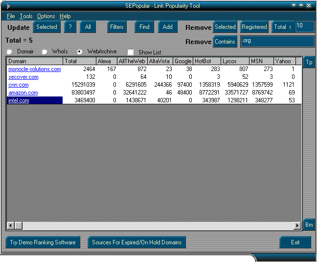 SEPopular Screenshot
